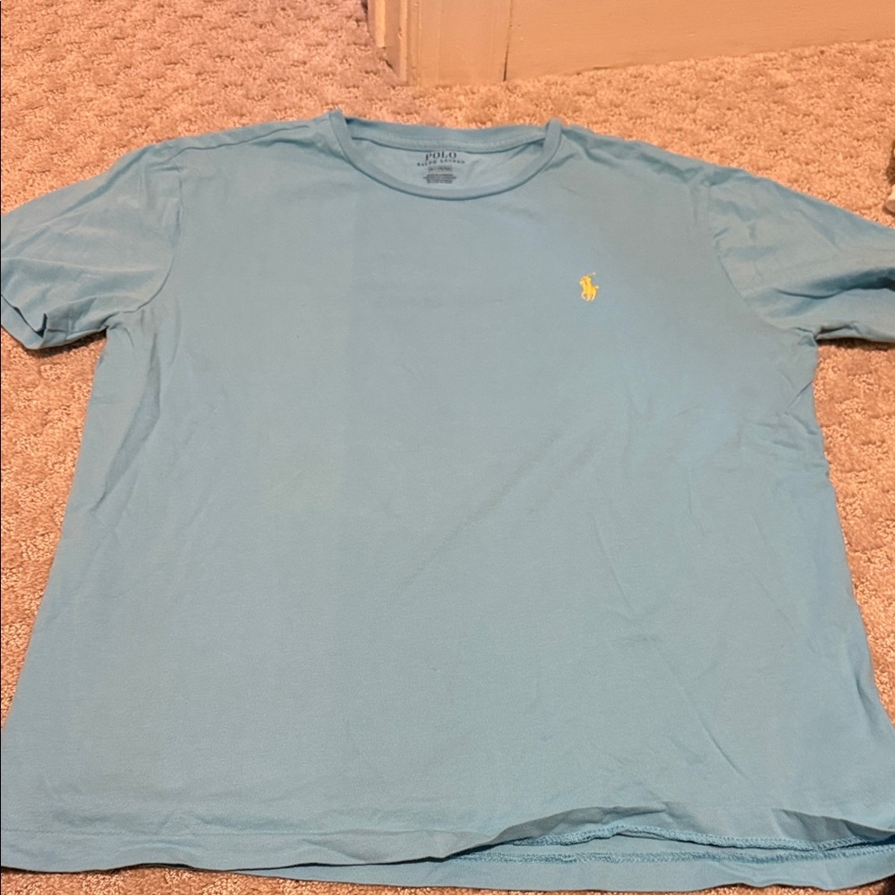 Polo by Ralph Lauren Men's Light Blue Tee